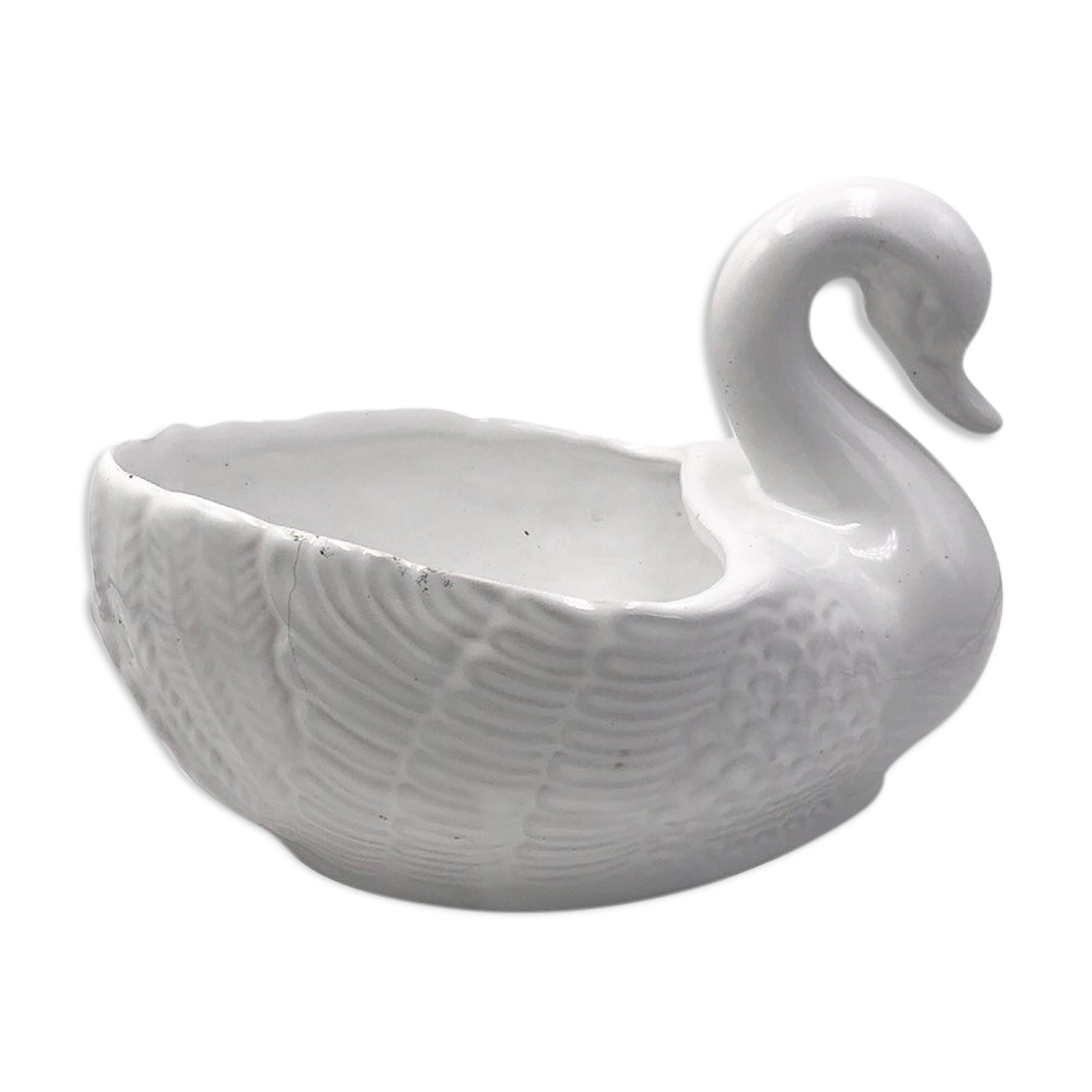 Vintage swan pot cover