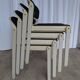 Set of 4 Vintage Aeon Mondial Stackable Chair / Dutch Postmodern Dining Cha