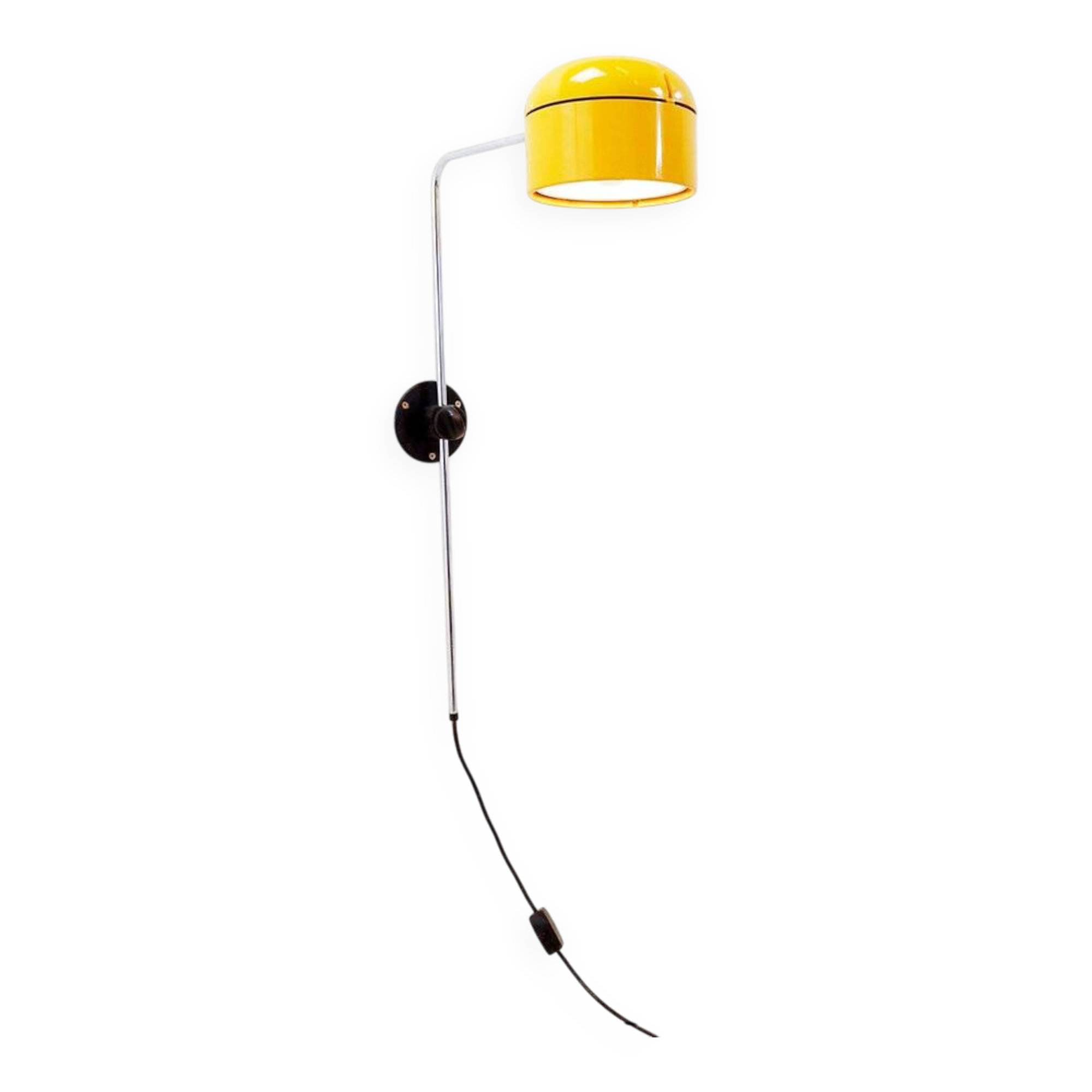 Yellow wall lamp Space Age by Arnold Berges for Staff – Germany, 1970s