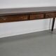 Vintage English Rustic Farmhouse Oak Side Table, 1950s