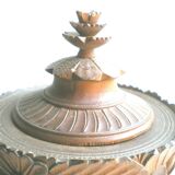 Pot à tabac bois sculpté Forêt Noire, urne aux Oiseaux Black Forest Napoléon III