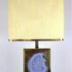 Vintage Brass & Agate Table Lamp by Willy Daro, 1970s