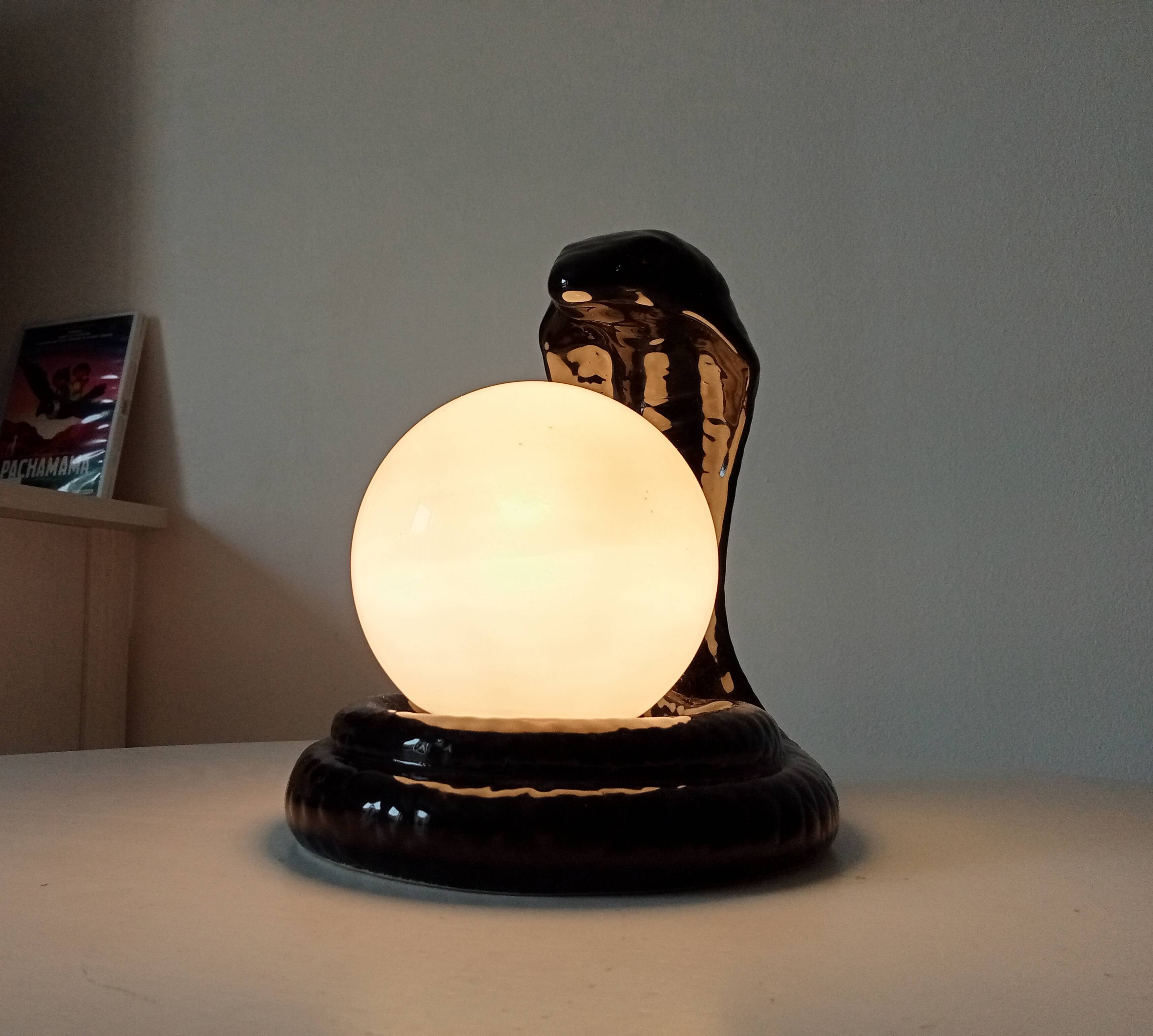 Vintage Italian Cobra lamp from the 70s