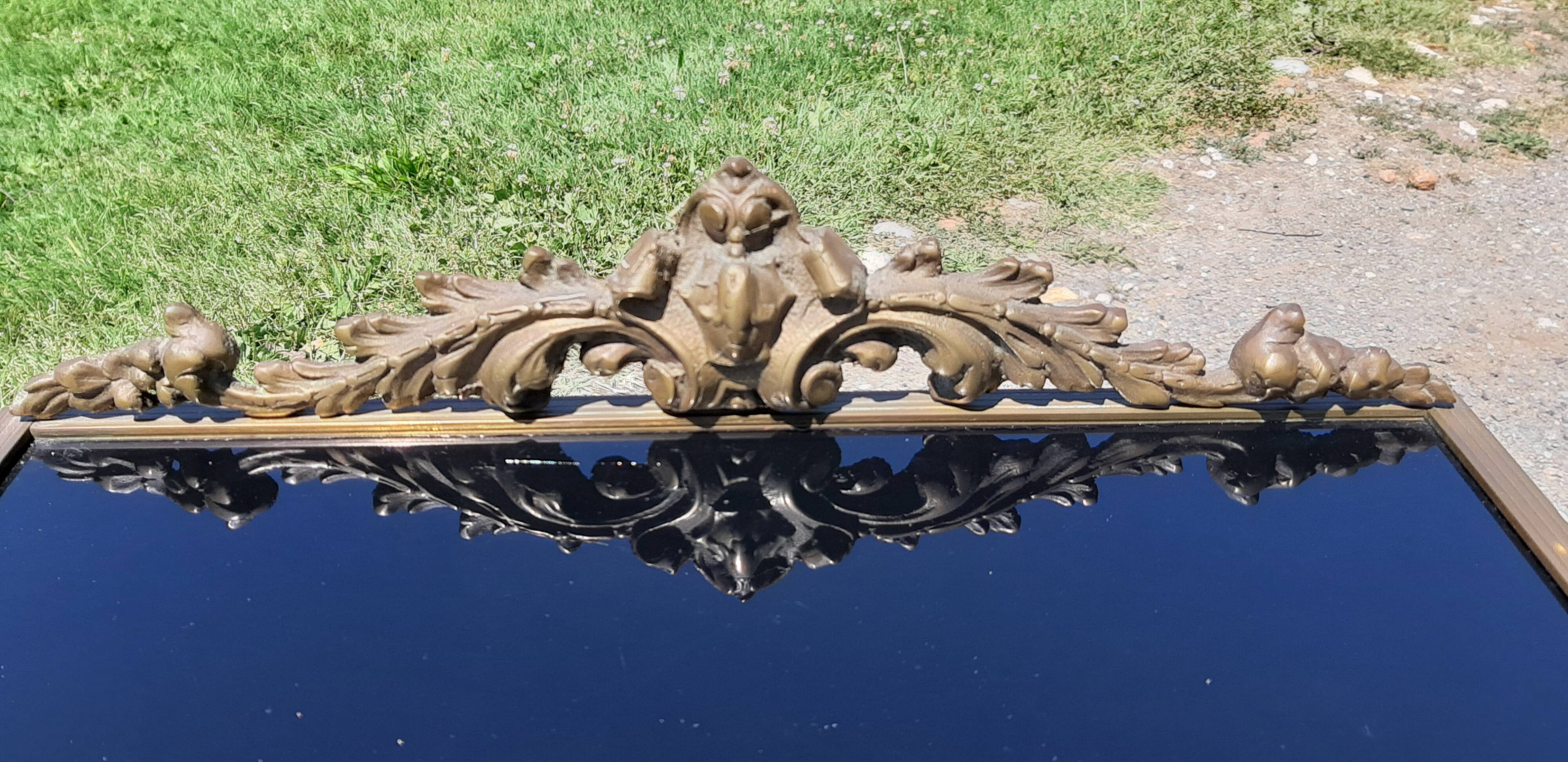 Golden metal empire style bedside
