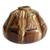 Glazed ceramic vase Art Deco signed Elgé