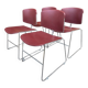4 Max Stacker chairs by Steelcase, 1970s