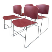 4 chaises Max Stacker pour Steelcase, années 1970