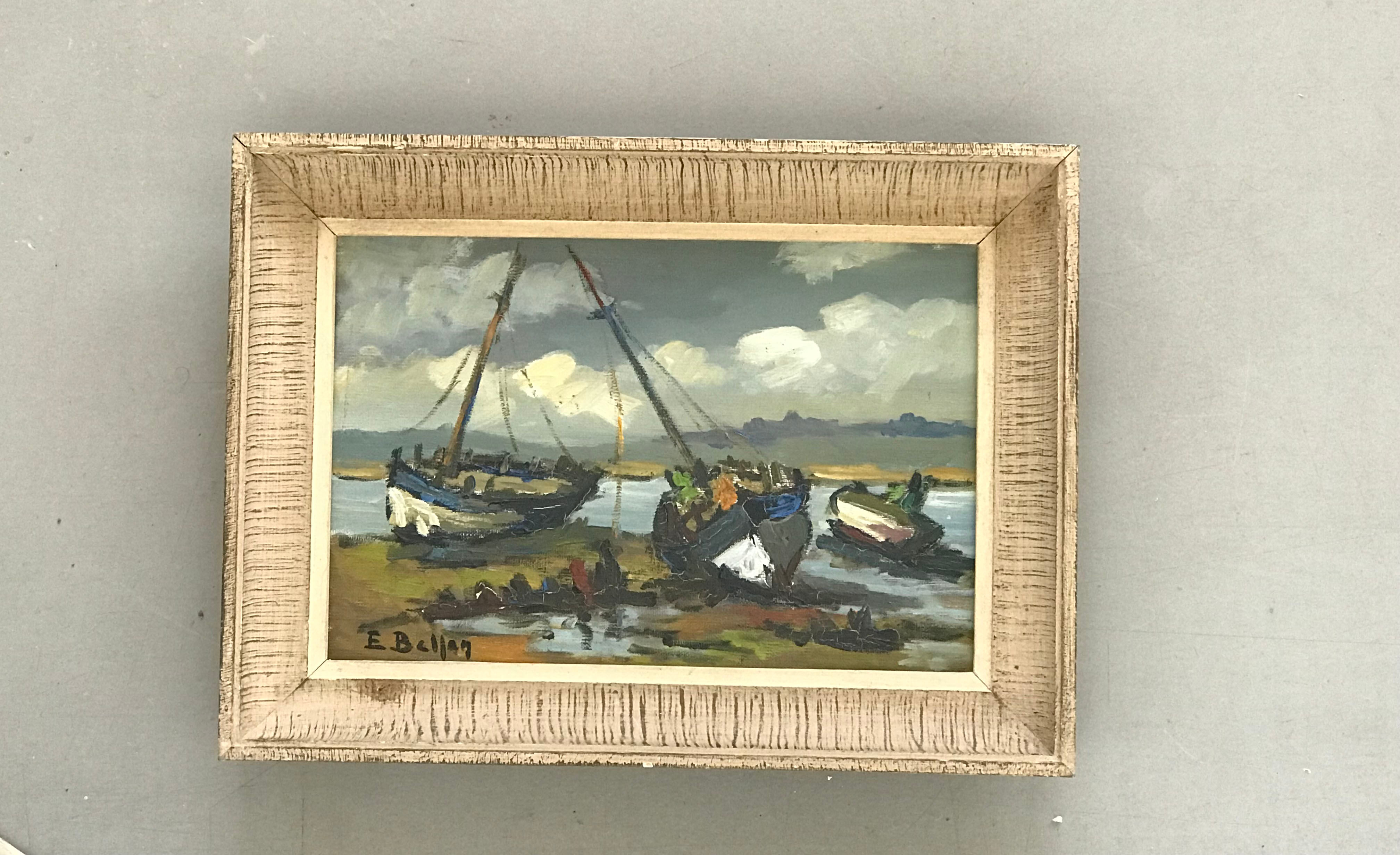 Tableau marine à l'huile