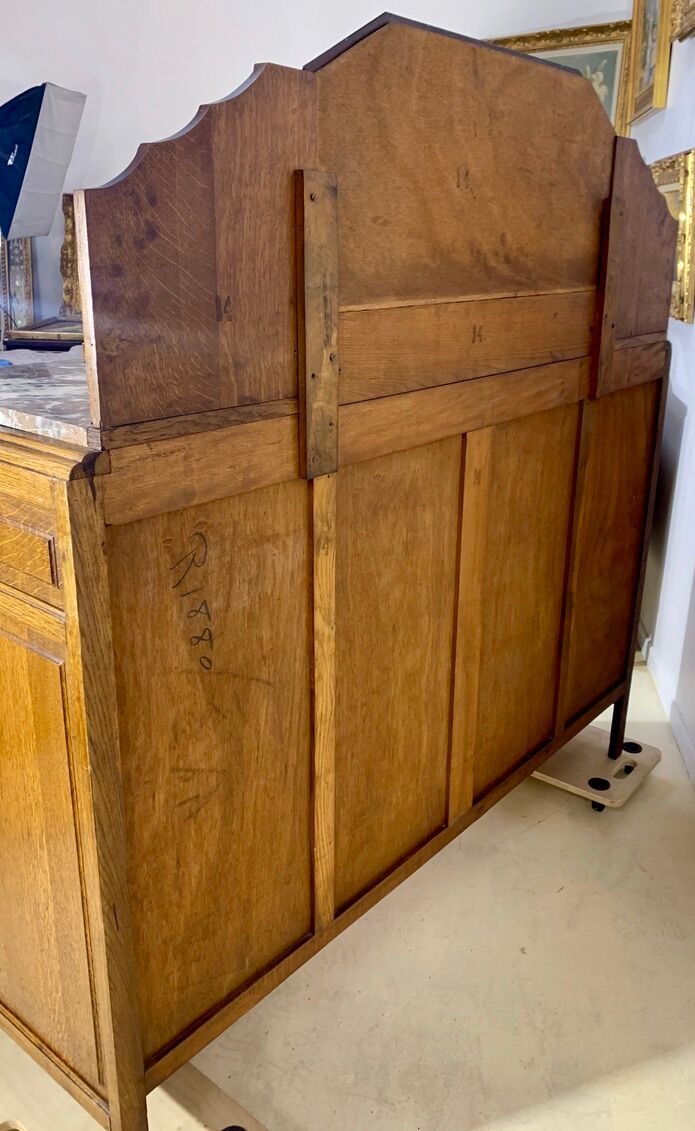 Buffet art deco en chêne massif
