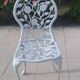 Chaise en fonte d'aluminium