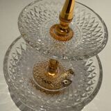 Gold and crystal gilt servant - Val St Lambert Belgium