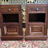 Pair of art deco bedside tables