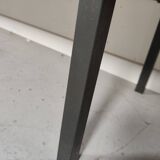 Scandinavian vintage teak and metal long sideboard, 60s