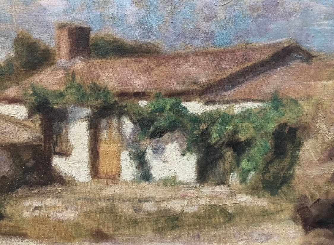 Tableau peinture ancienne J.P Ferrand Paysage