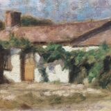 Tableau peinture ancienne J.P Ferrand Paysage
