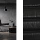 Vintage Mid-Century Minimalist Chrome and Black Leather Club Chairs