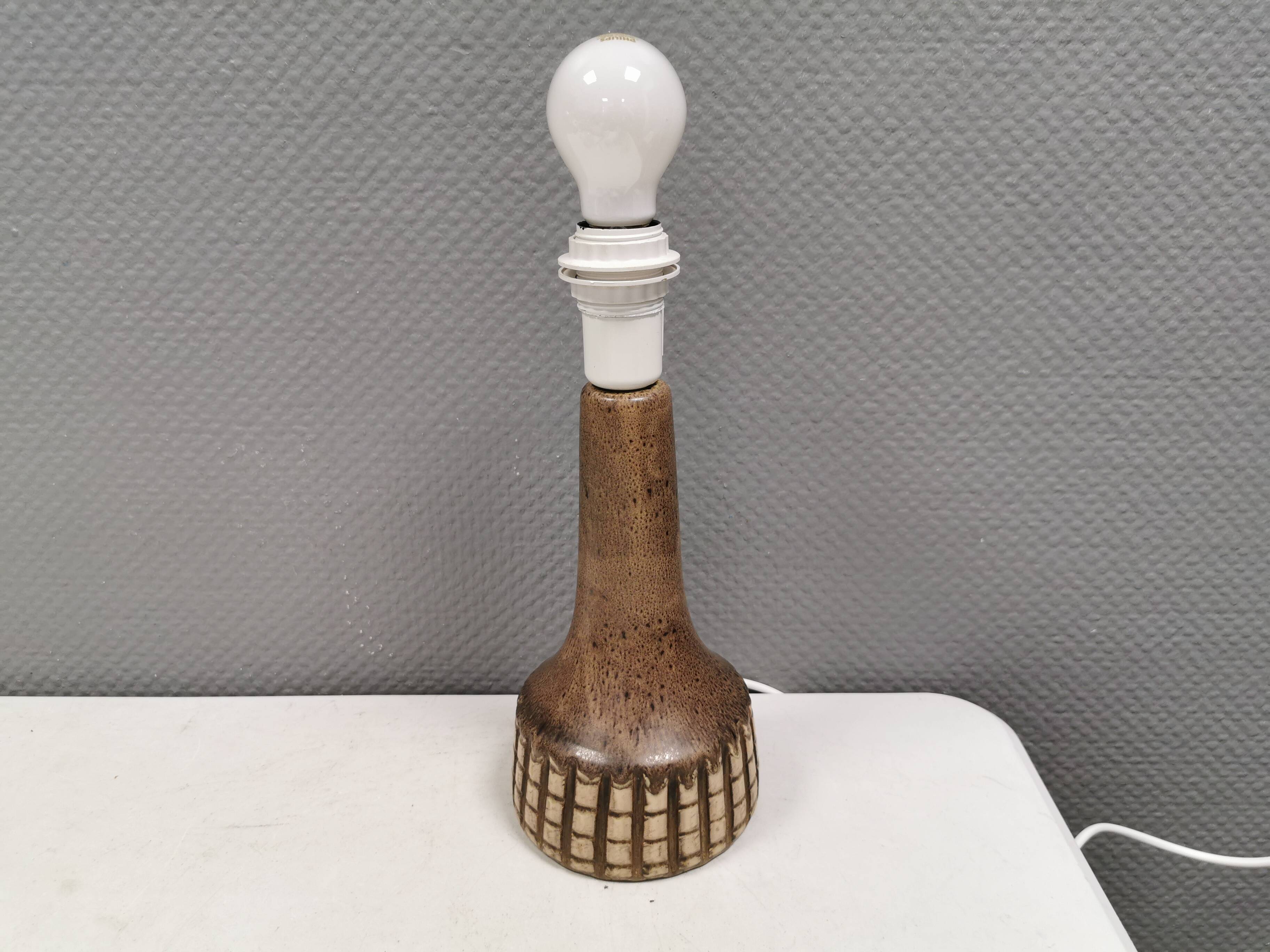 Table lamp from Løvemose Ceramics, Denmark, 1980s.