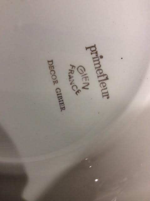 9 plates primefleur gien