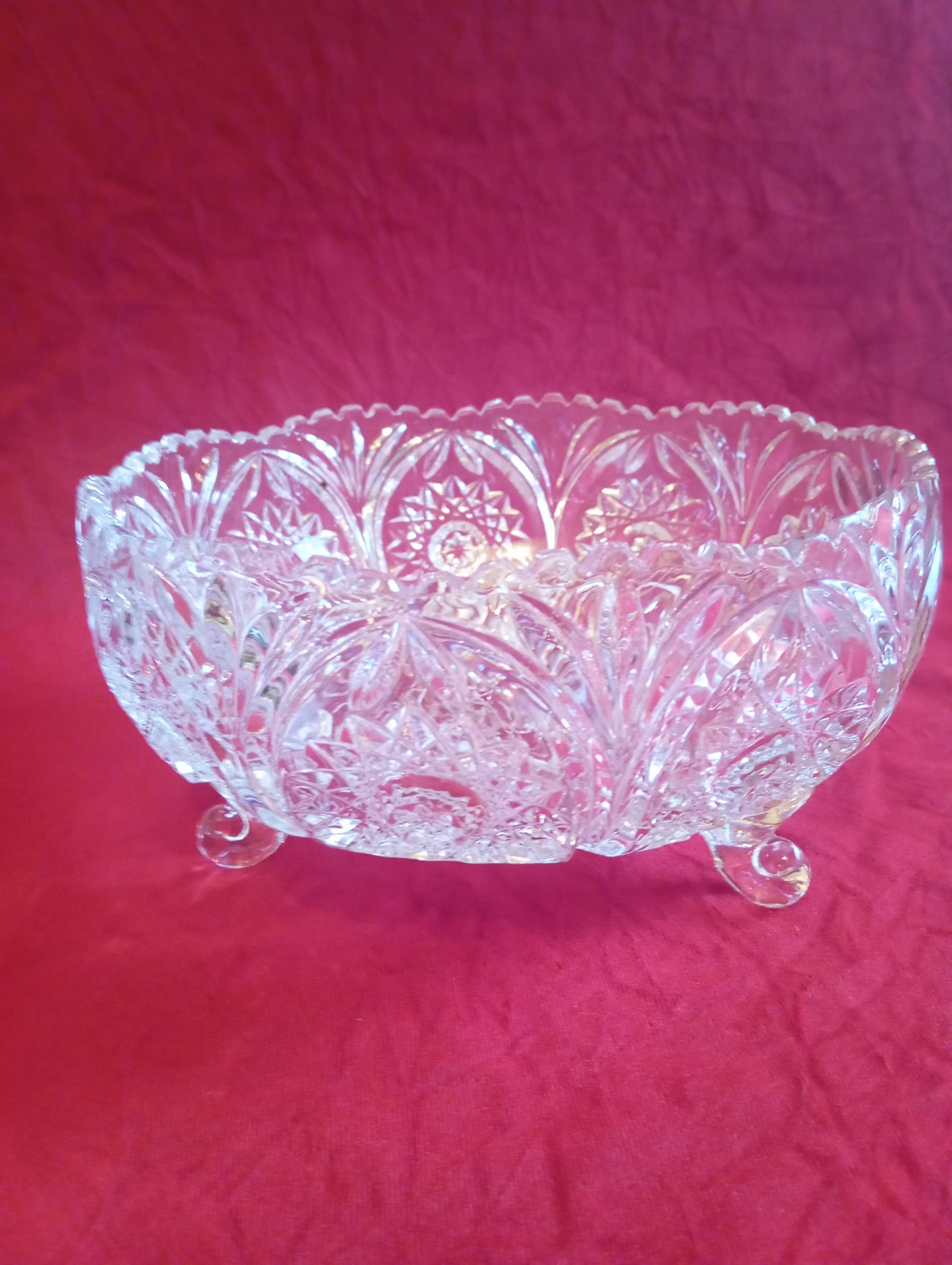 Crystal fruit bowl