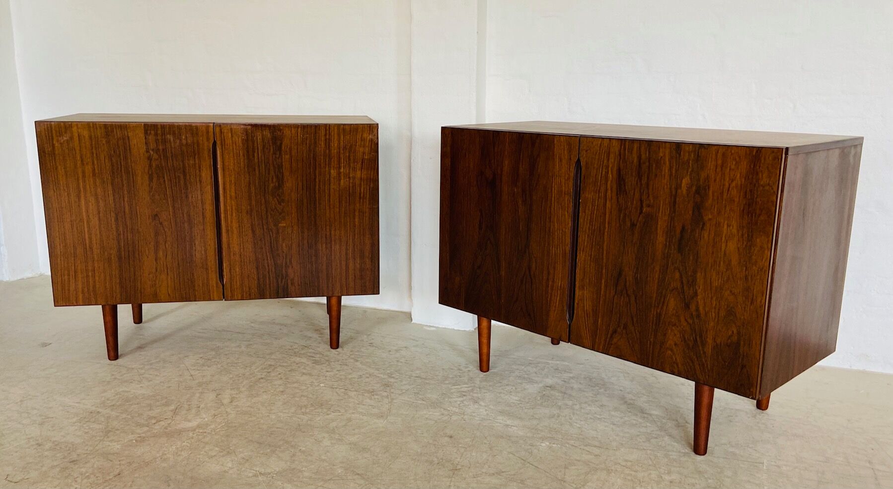 Vintage Danish mid-century matching rosewood sideboards 1960s