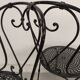 4 wrought iron garden chairs