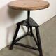 Black Industrial Workshop Swivel Stool, 1960s