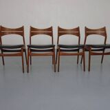 Teak Model 310 Dining Chairs by Erik Buch for Chr. Christensen, Denmark, 1960s, Set of 4
