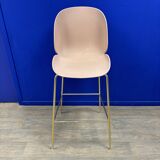 Beetle Stool Soft Pink / Semi Matte Brass - Gubi