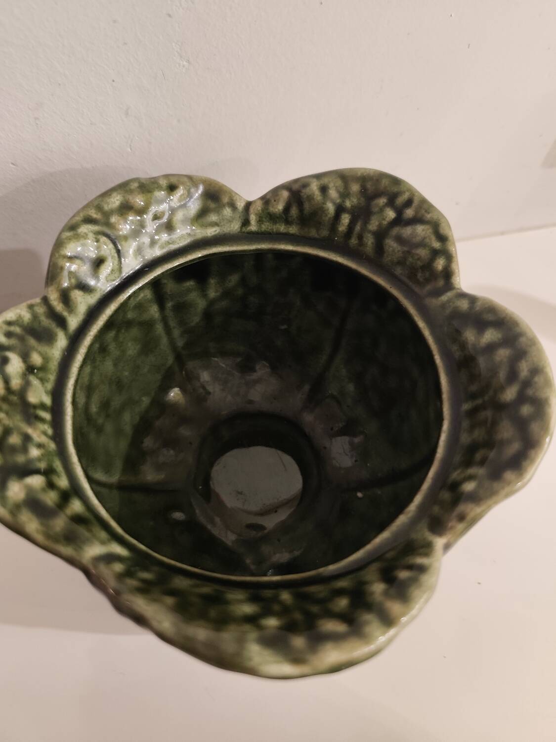 Vegetable dish, earthenware tureen in the shape of a cabbage