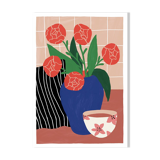 Peonies - a4 illustration