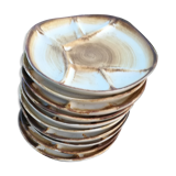 10 Longchamp factory fondue plates