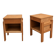 Pair of wooden bedside tables from the 1960s