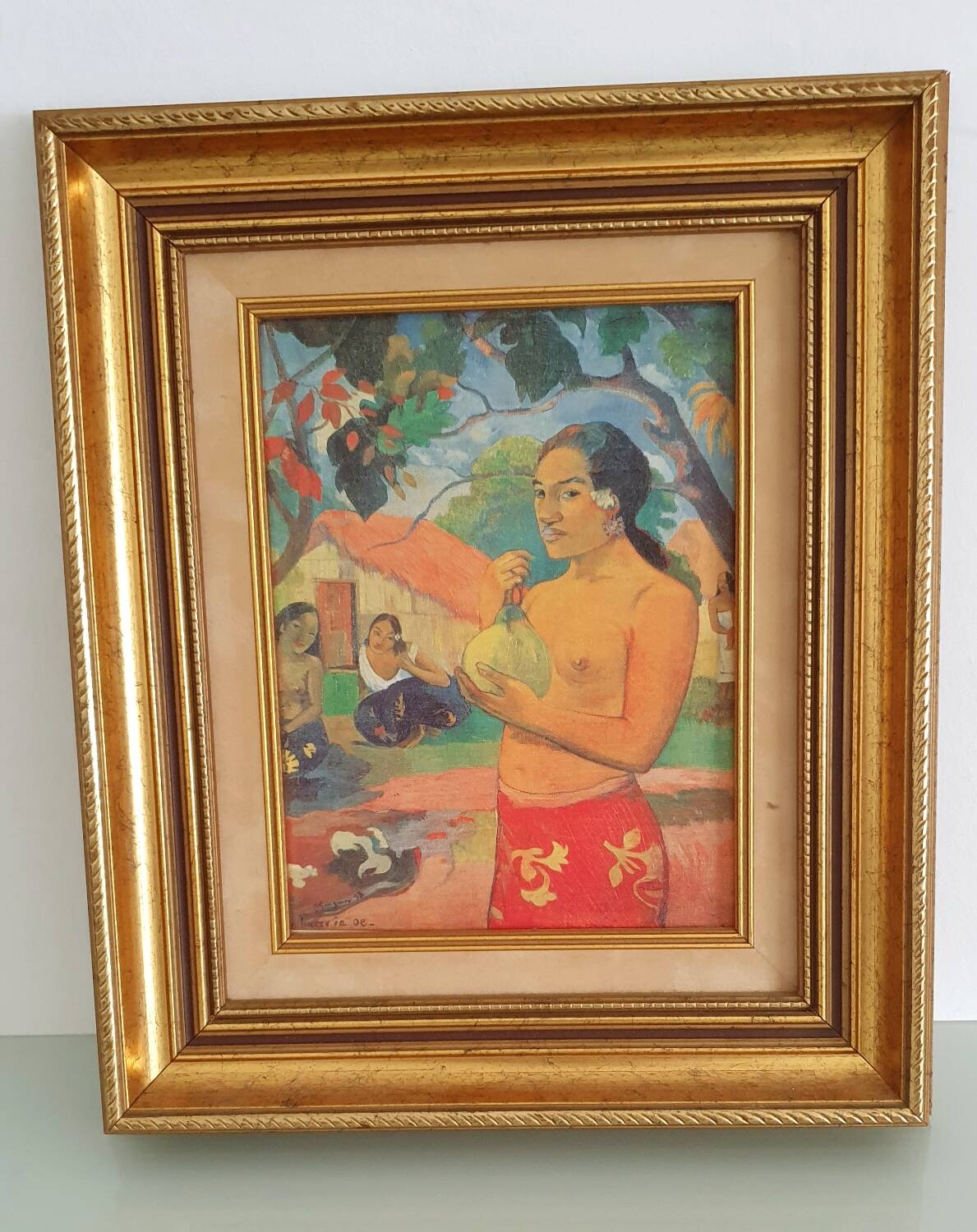Reproduction on canvas - Eu haere ia oe by Paul Gauguin