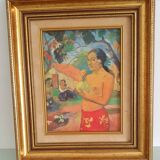 Reproduction on canvas - Eu haere ia oe by Paul Gauguin