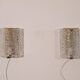 Pair of vintage Scandinavian glass sconces 1970