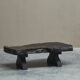 Sculptural coffee table in solid wood with natural edges, Europe, 1960s.