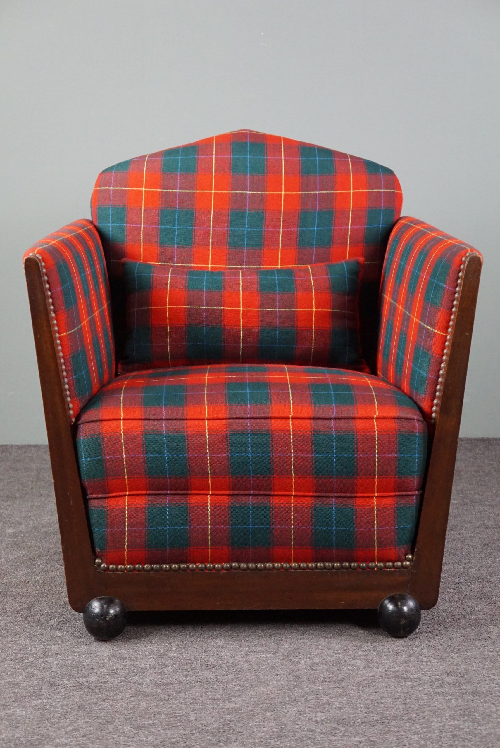 Fauteuil Art Déco à carreaux Max Coini