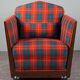 Fauteuil Art Déco à carreaux Max Coini
