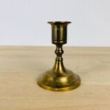 Vintage golden brass candle holder