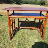 Bamboo and rattan desk