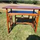 Bureau en bambou et rotin