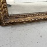 Louis XVI style mirror in wood and gilded stucco, 19th century