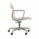 Paire blanche (2) de bases à roulettes pour chaise de bureau Herman Miller Original Eames EA335