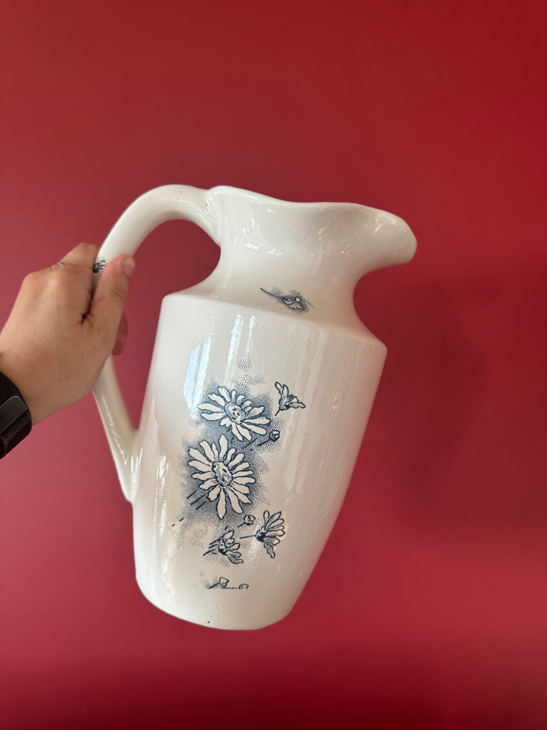 Antique iron earth brocade - Vase