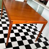 Mid Century Danish Teak Extendable Dining Table by H.W. Klein For Bramin
