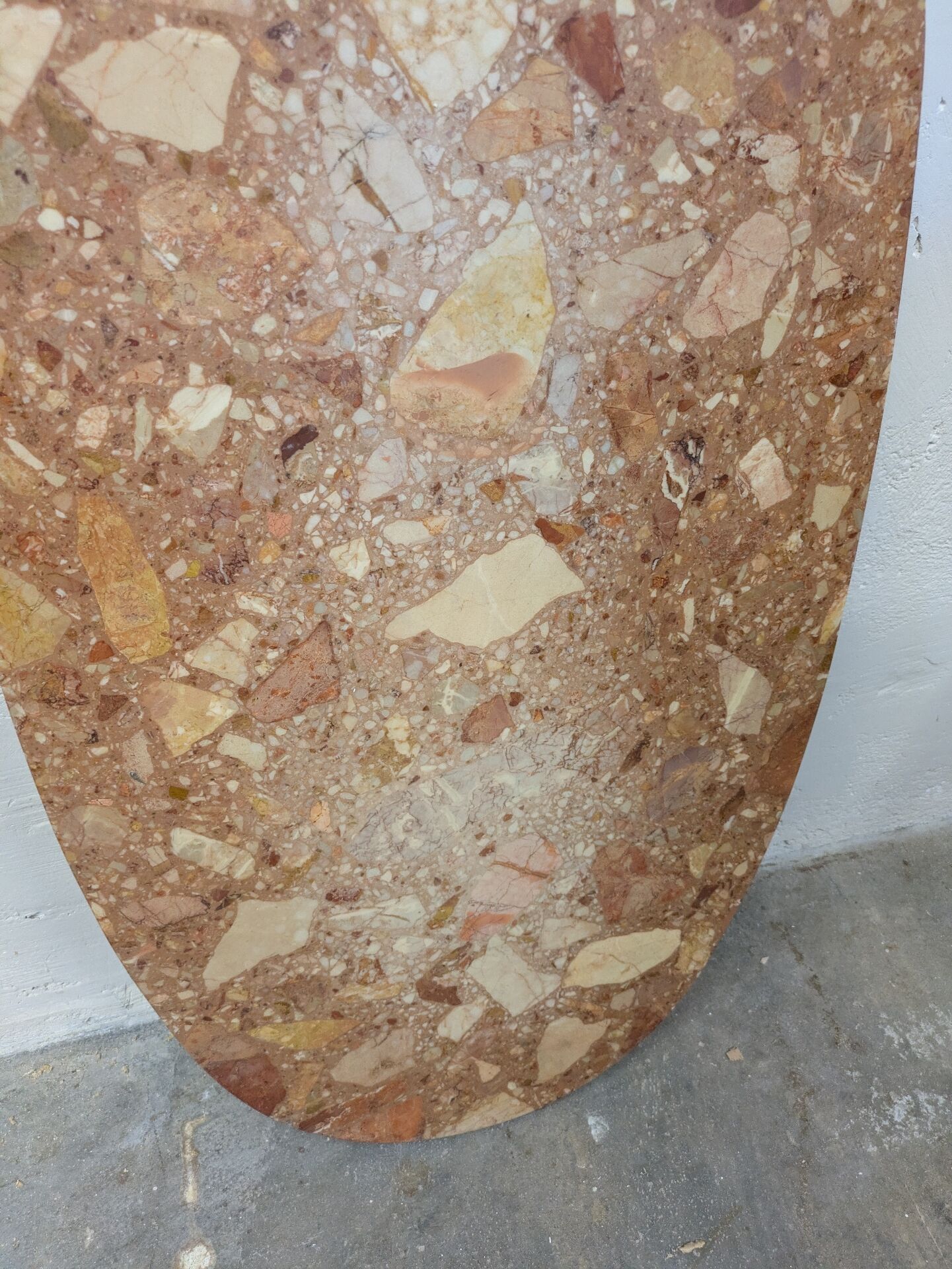 Table basse marbre et acier