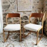 2 Baumann Traineau Chairs, Bemol restored