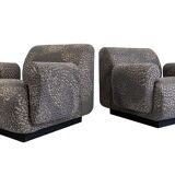 Modular lounge chairs/sofa by Eberhard Geißler, Oelsa, Germany, 1970s