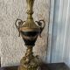 Pied de lampe de séjour Louis XVI bronze et laiton