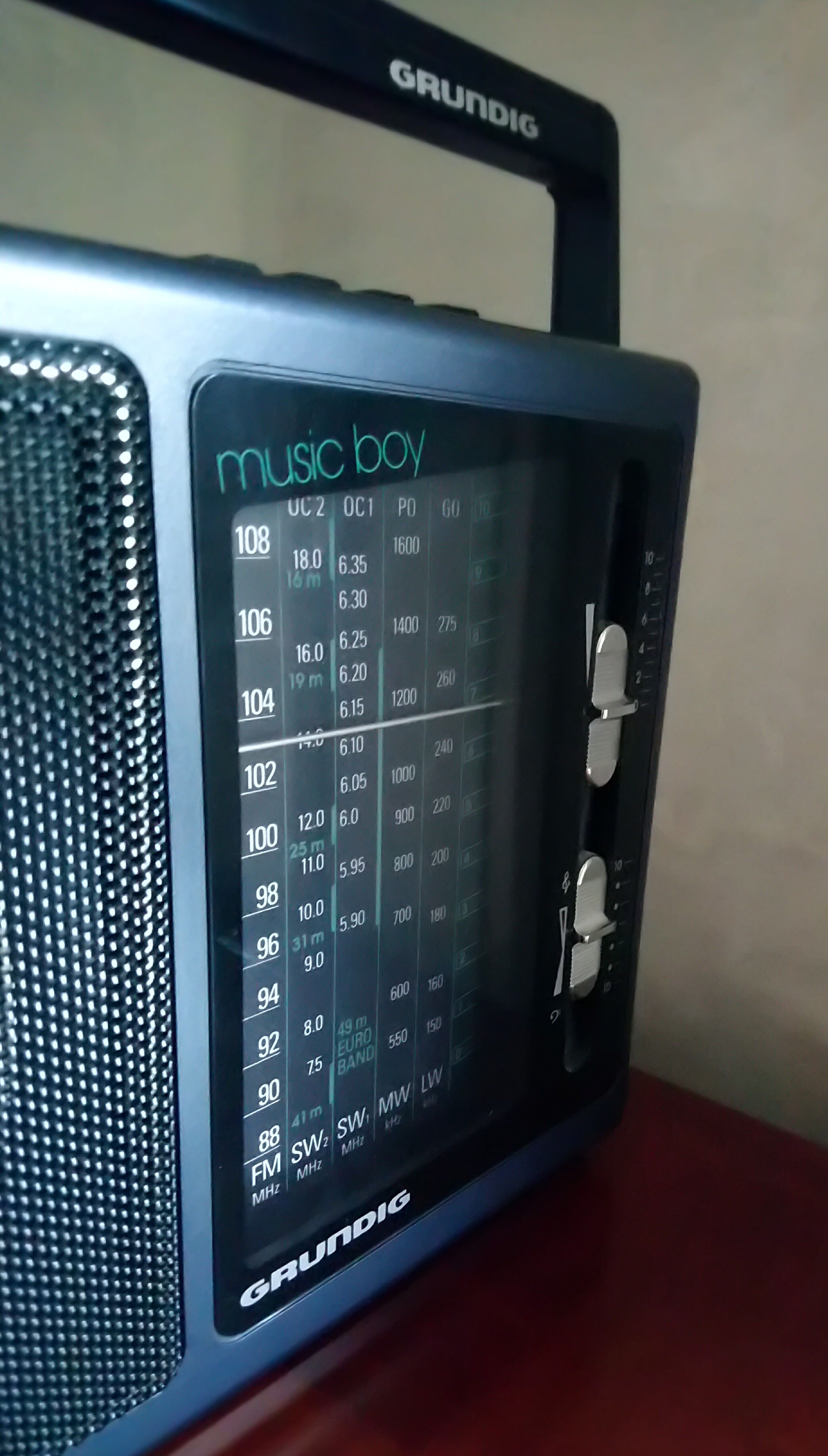 Vintage radio, music boy grundig